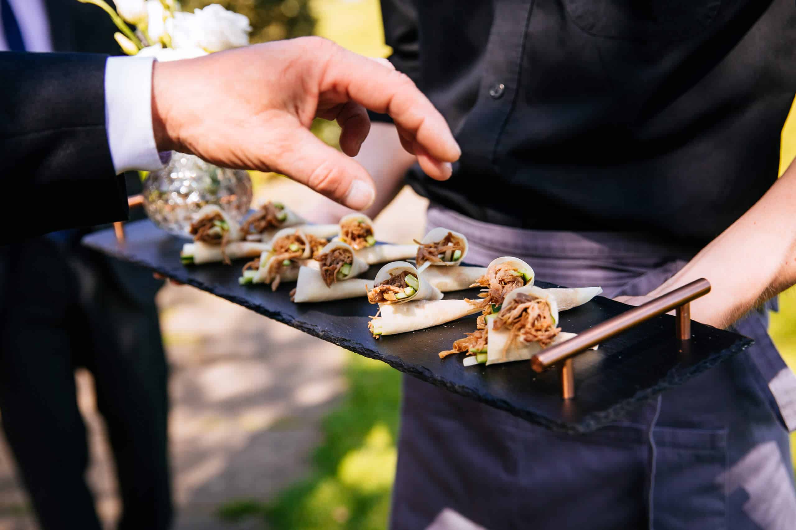How to pick canapés for your event or wedding - Micklefield Hall